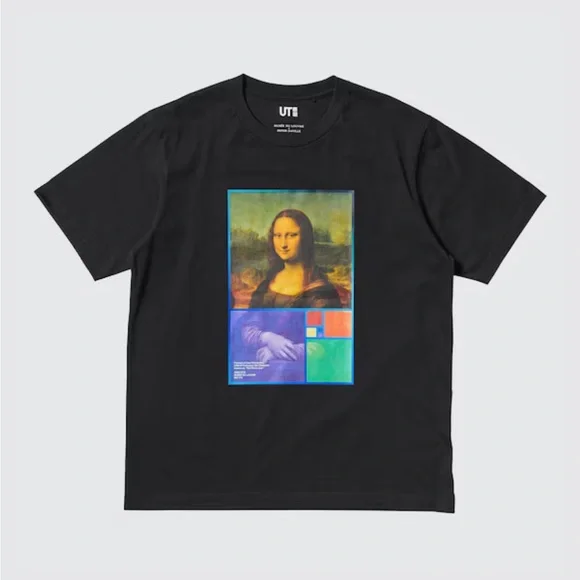 Uniqlo Peter Saville Louvre Mona Lisa T-Shirt Small Size Limited Edition - Picture 6 of 8